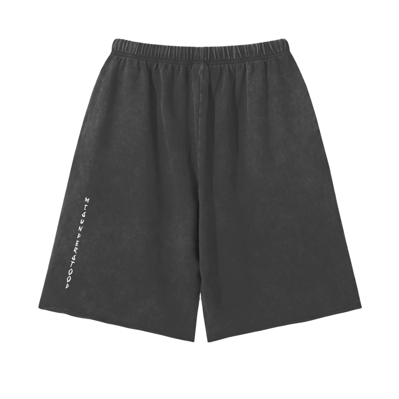 Silent Rebel™ "Misunderstood" Scattered Edge Vintage Washed Shorts - 350 GSM