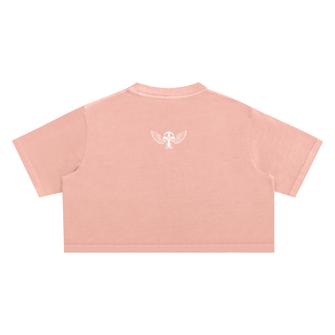 Silent Rebel™ "Lipz" Snow Washed Crop Top