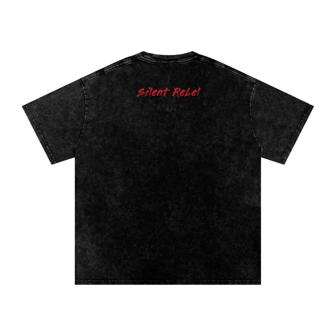 Silent Rebel™ "Bleed Slowly" Acid Wash Oversize T-Shirt - 250 GSM