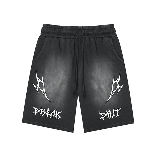 Silent Rebel™ "Break Shit" Rec Patch Monkey Wash Shorts