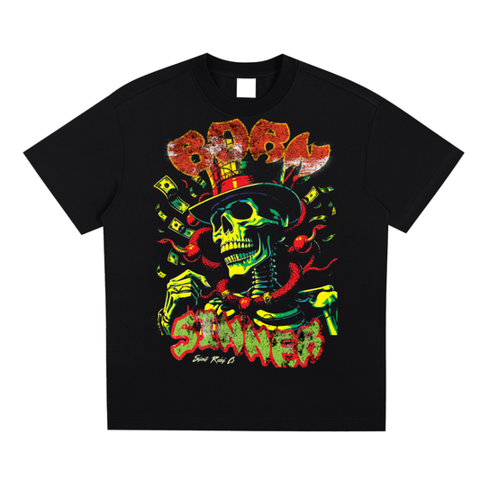 Silent Rebel™ "Born Sinner" Sorona Quick-Dry Cooling T-shirter